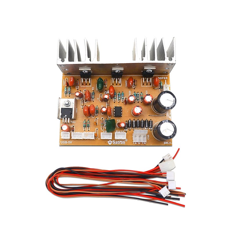 Electronicspices Electronic Spices 2.1 Home Theater Amplifier Board usb 5v with Bass Boost Support TDA2050 Based - Image 5
