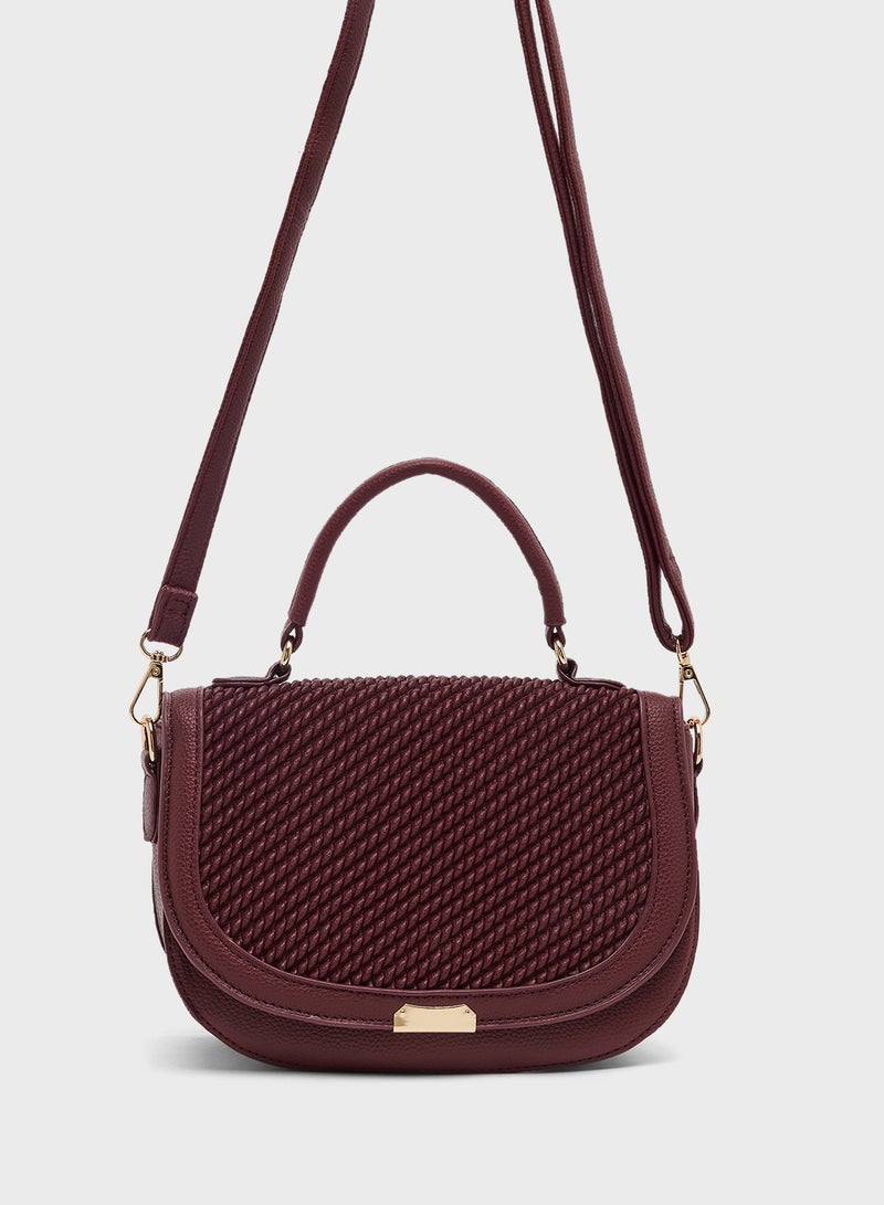 Ginger Textured Shoulder Bag  - Image 1