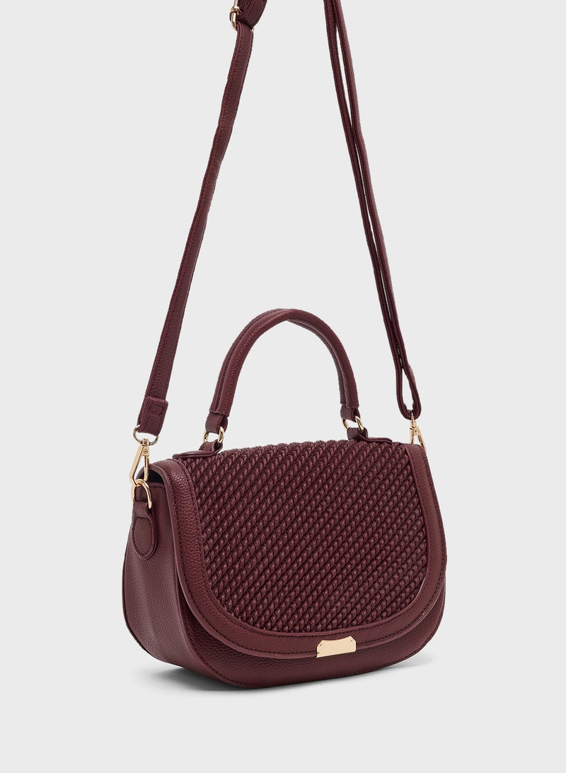 Ginger Textured Shoulder Bag  - Image 3