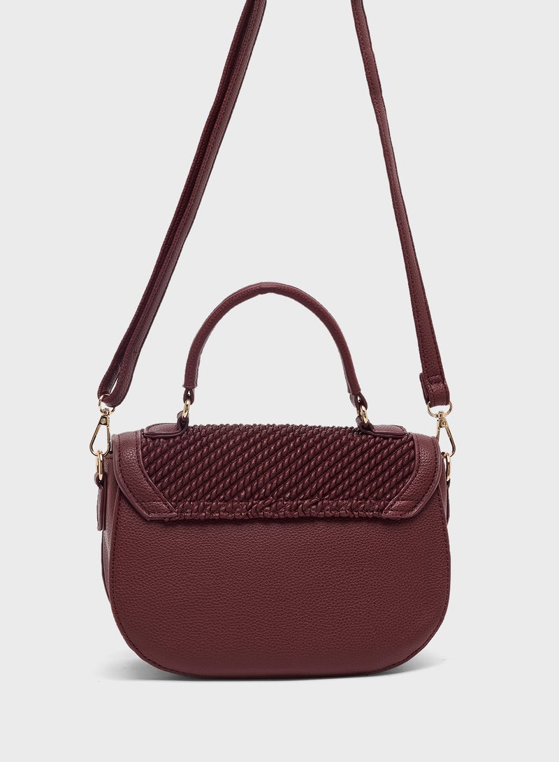 Ginger Textured Shoulder Bag  - Image 2
