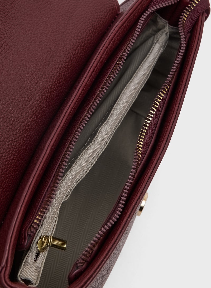Ginger Textured Shoulder Bag  - Image 5