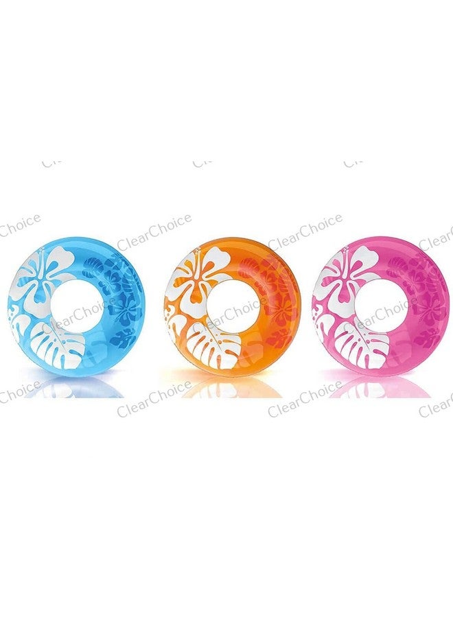 ClearChoice:- Adult Printed Swim Ring Inflatable Tube Ring Fruit & Printed Swimming Ring(9 + Years Up)(Size - 36''inch)(Multi Color)(1 PIS) - Image 5