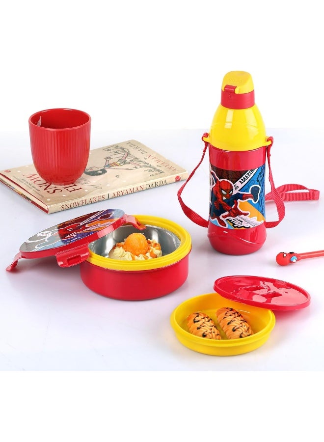 CELLO Tiffy Spiderman Gift Set Insulated Lunch Box & Water Bottle for Kids - Image 2