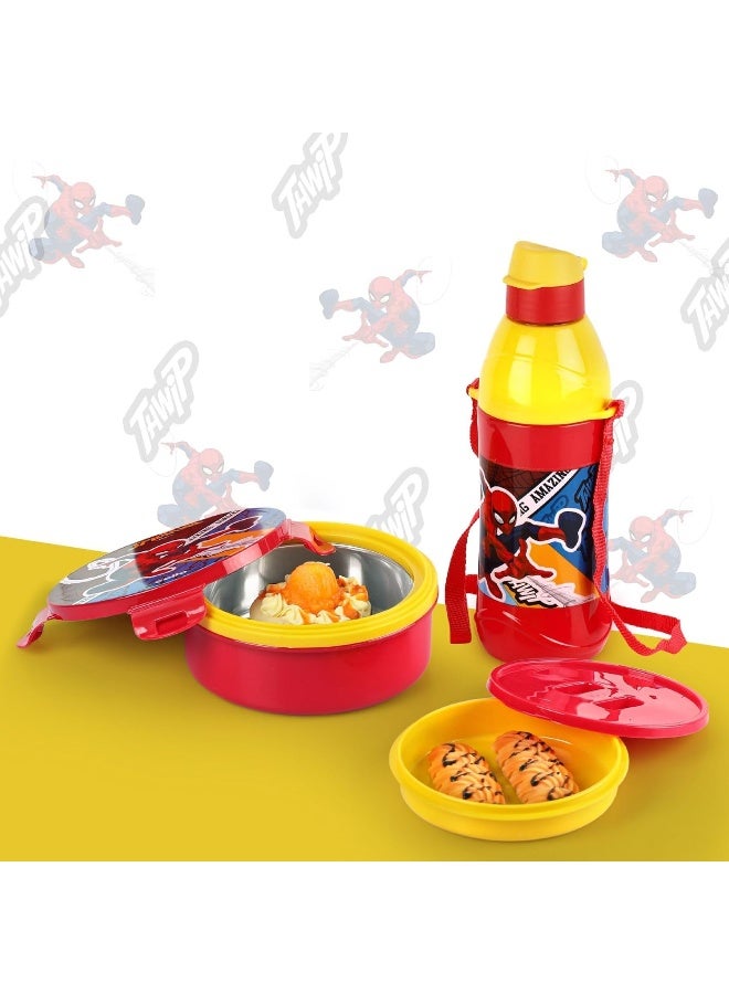 CELLO Tiffy Spiderman Gift Set Insulated Lunch Box & Water Bottle for Kids - Image 3