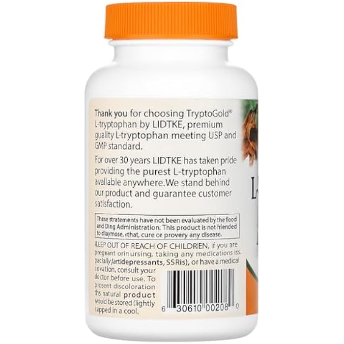 Lidtke Technologies L-Tryptophan Capsules, 120 Count - Image 2