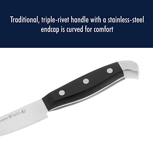 HENCKELS Statement Razor-Sharp 3-inch Compact Chef Knife, German Engineered Informed by 100+ Years of Mastery, Black/Stainless Steel - Image 4