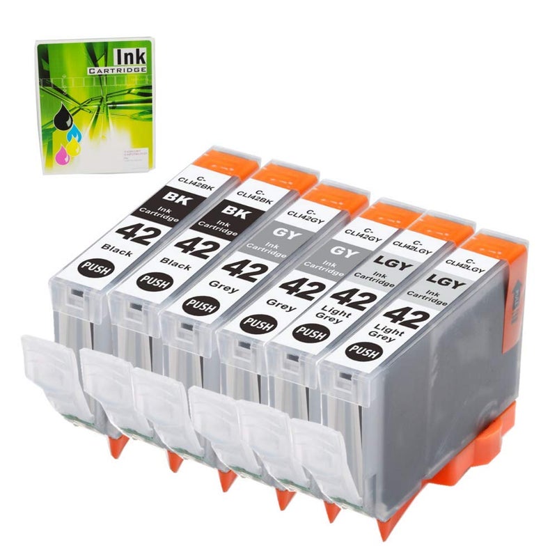 NEXTPAGE CLI42 Gray Ink Cartridges, CLI42 Light Gray Ink Cartridges 4 Pack Replacement for Canon CLI42 CLI-42 Ink cartridges Work with Canon Pixma Pro-100 Pro-100S Printer - Image 1