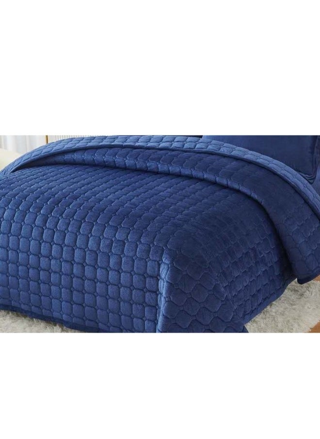 سمارت هوم طقم لحاف مضغوط مفرش مكون من 6 قطع , لحاف 6 قطع , مخمل 100% طقم سرير مقاس250 في 230 سم  - Image 3