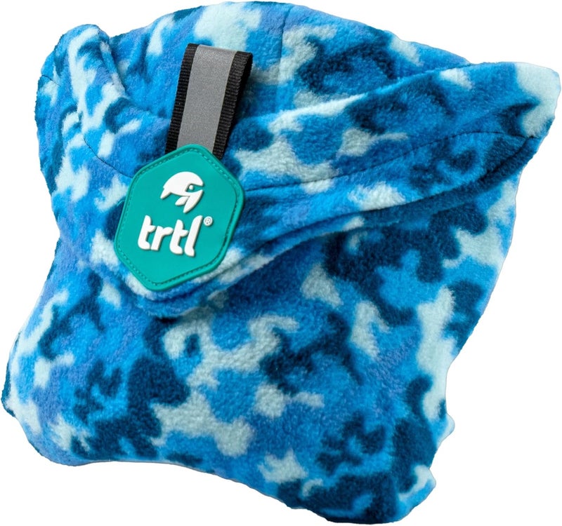 trtl Pillow Junior - وسادة جونيور - وسادة سفر للأطفال - مع دعم مدمج للرأس والرقبة - وسادة رقبة مريحة للأطفال للسفر - مدمجة وقابلة للغسل في الغسالة - Sea Camo - Image 1