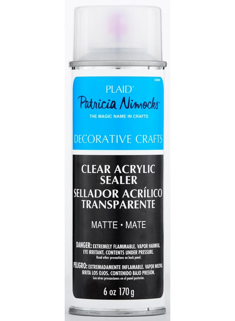 PLAID Patricia Nimocks Clear Acrylic Sealer Spray Matte 170 G - Image 1
