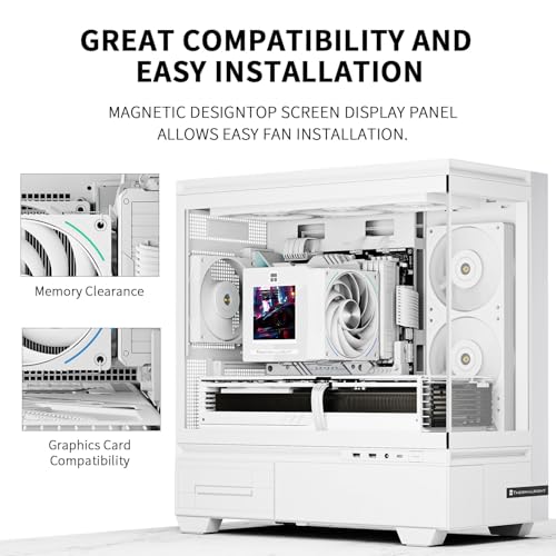 Thermalright Phantom Spirit 120 Vision Snow CPU Air Cooler, Twin Tower Radiator 2150RPM Speed,480x480 Resolving Power IPS Screen with 3.95in,Computer Cooler for Intel lga1851/1700/115x,AM4/AM5 - Image 4