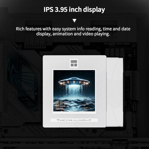 Thermalright Phantom Spirit 120 Vision Snow CPU Air Cooler, Twin Tower Radiator 2150RPM Speed,480x480 Resolving Power IPS Screen with 3.95in,Computer Cooler for Intel lga1851/1700/115x,AM4/AM5 - Image 3