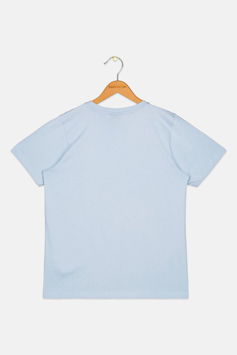 Ellesse Kids Boy Sportswear Fit Short Sleeve Training T-Shirt, Light Blue - Image 2