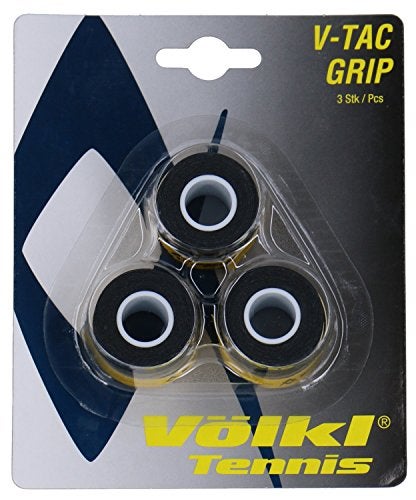 Volkl V-Tac Tennis Overgrip, Black, Pack of 3 - Image 3