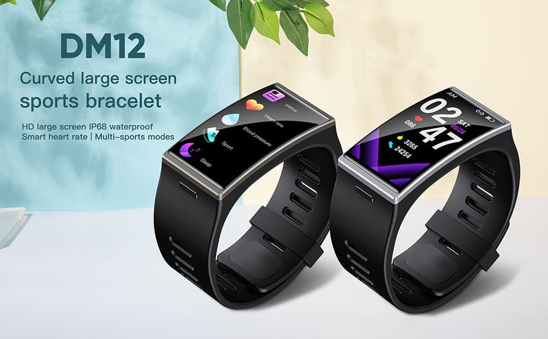 DM12 Smart Watch with 1.9'' Touch Screen Watch IP68 Waterproof Supports Heart Rate Blood Pressure Monitor BT 5.0 Smart Smartwatch Bracelet Wrist Band Men & Women - Image 3