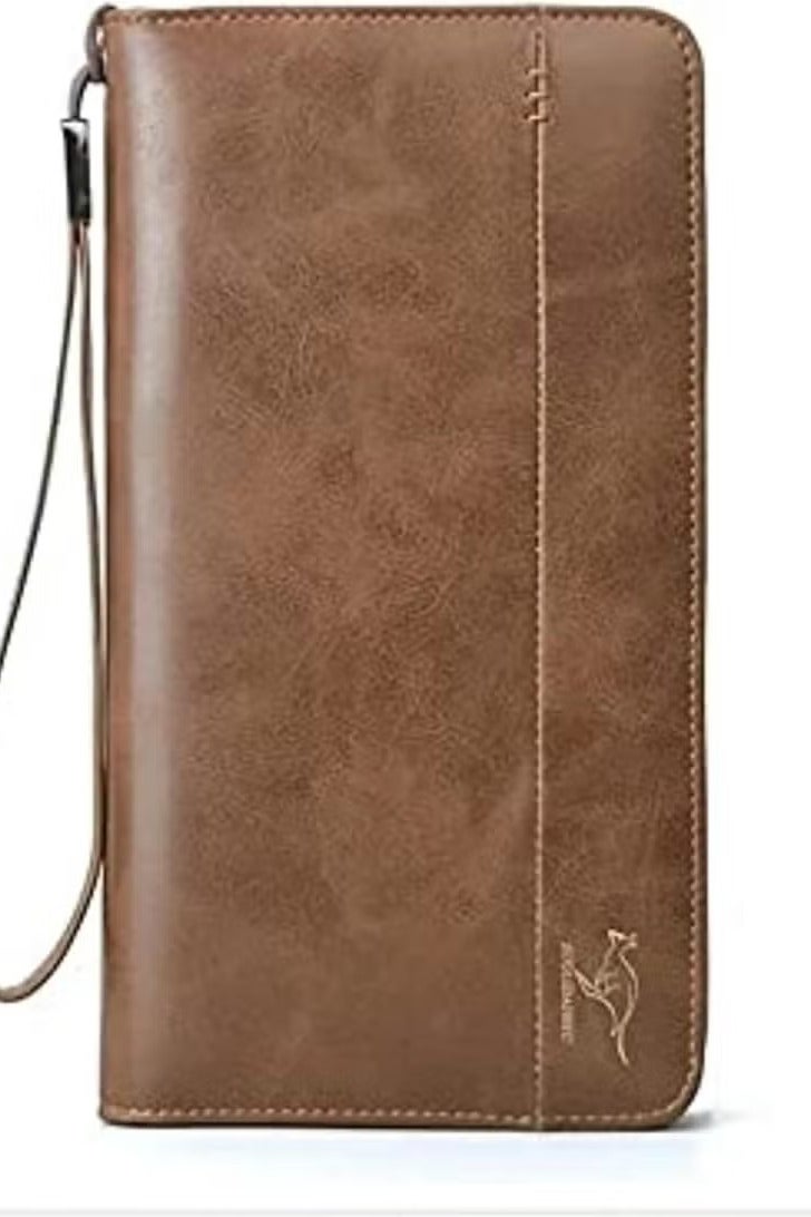 محفظة كانجروا - بجراب خارجي للموبايل - لون هافان - Image 2