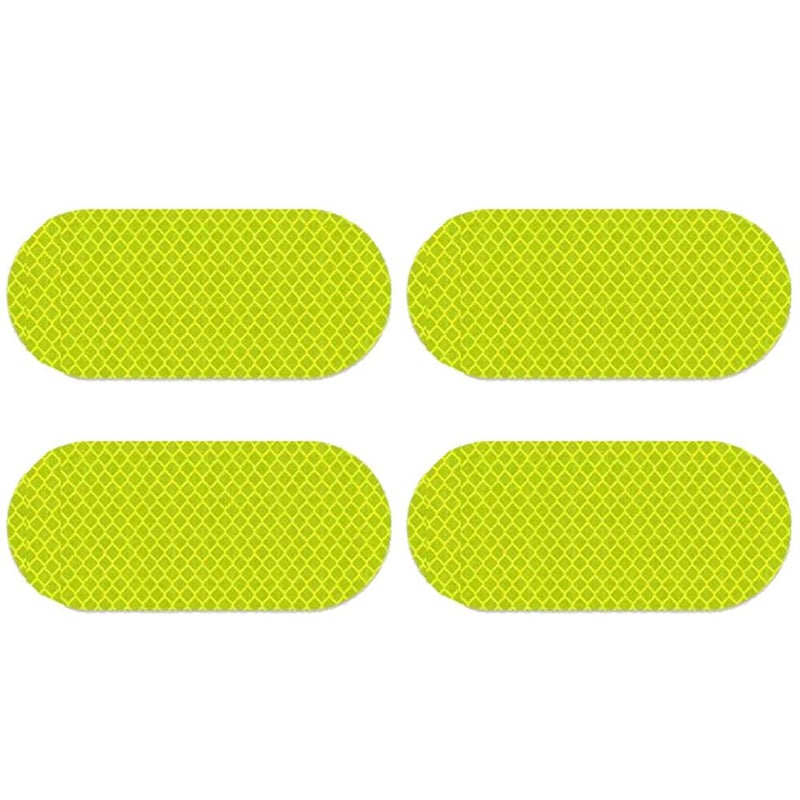 Fluorescent Green Reflective Stickers 8Pcs Self Adhesive Safety Stripes For Cars Trucks Bikes - Image 4