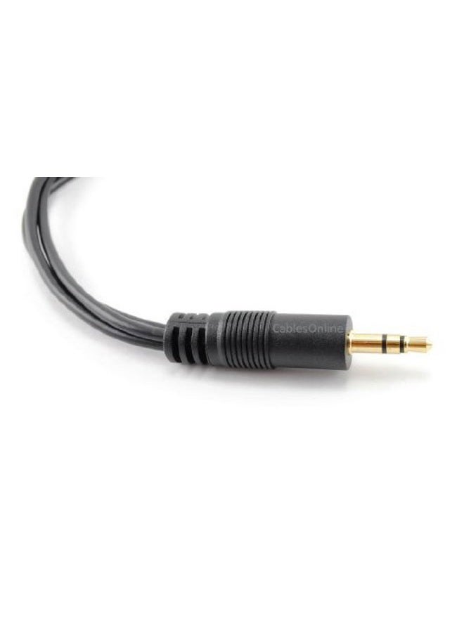 CablesOnline كابلات أونلاين موصل TRS ذكر 3.5 مم (1/8") إلى 3x موصل ستيريو أنثوي مقسم، (AV-Y01F3) - Image 2