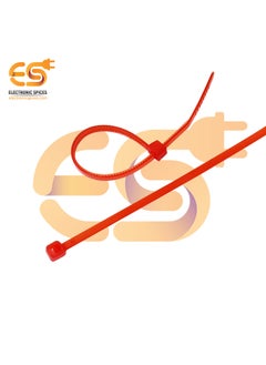 Electronicspices Electronic Spices 25mm X 150mm Red Color Multipurpose Self Locking Nylon 66 Industrial Grade Cable Tie Pack of 500pcs  - Image 3