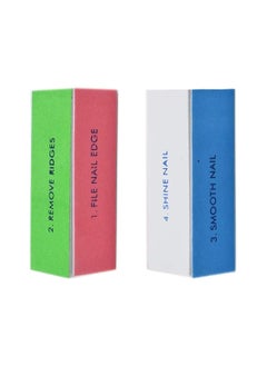 4-Ways Shine Nail Art Care Files Buffer Block Manicure Tools Kit - 1Piece