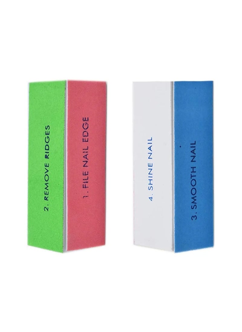 Generic - 4-Ways Shine Nail Art Care Files Buffer Block Manicure Tools Kit - 1Piece - Image 1