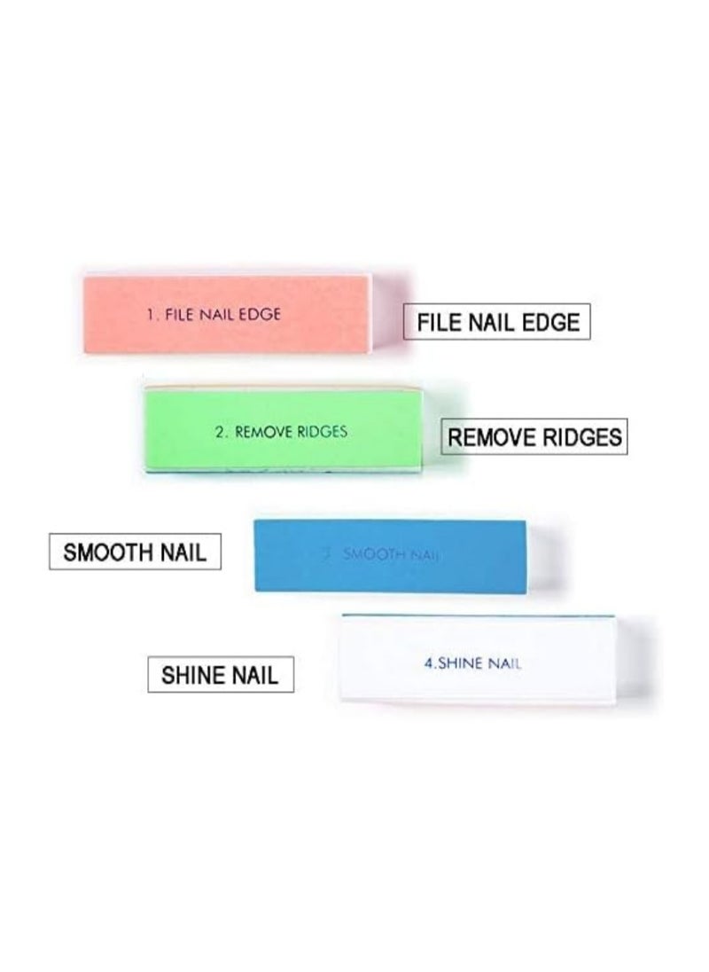 Generic - 4-Ways Shine Nail Art Care Files Buffer Block Manicure Tools Kit - 1Piece - Image 1