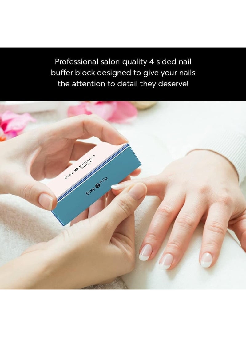 Generic - 4-Ways Shine Nail Art Care Files Buffer Block Manicure Tools Kit - 1Piece - Image 1