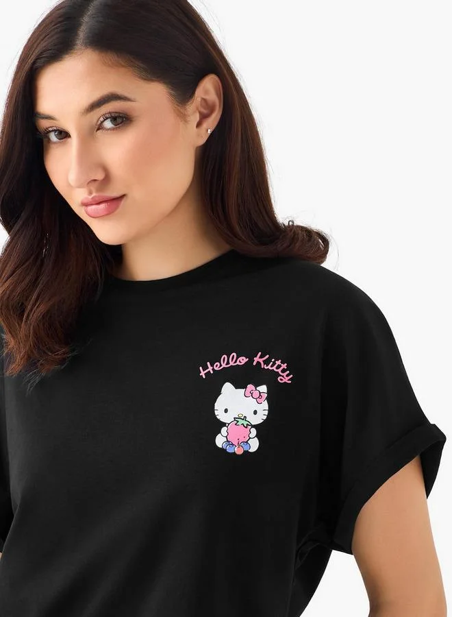 اس بي كاركترز T-shirt with Hello Kitty Print