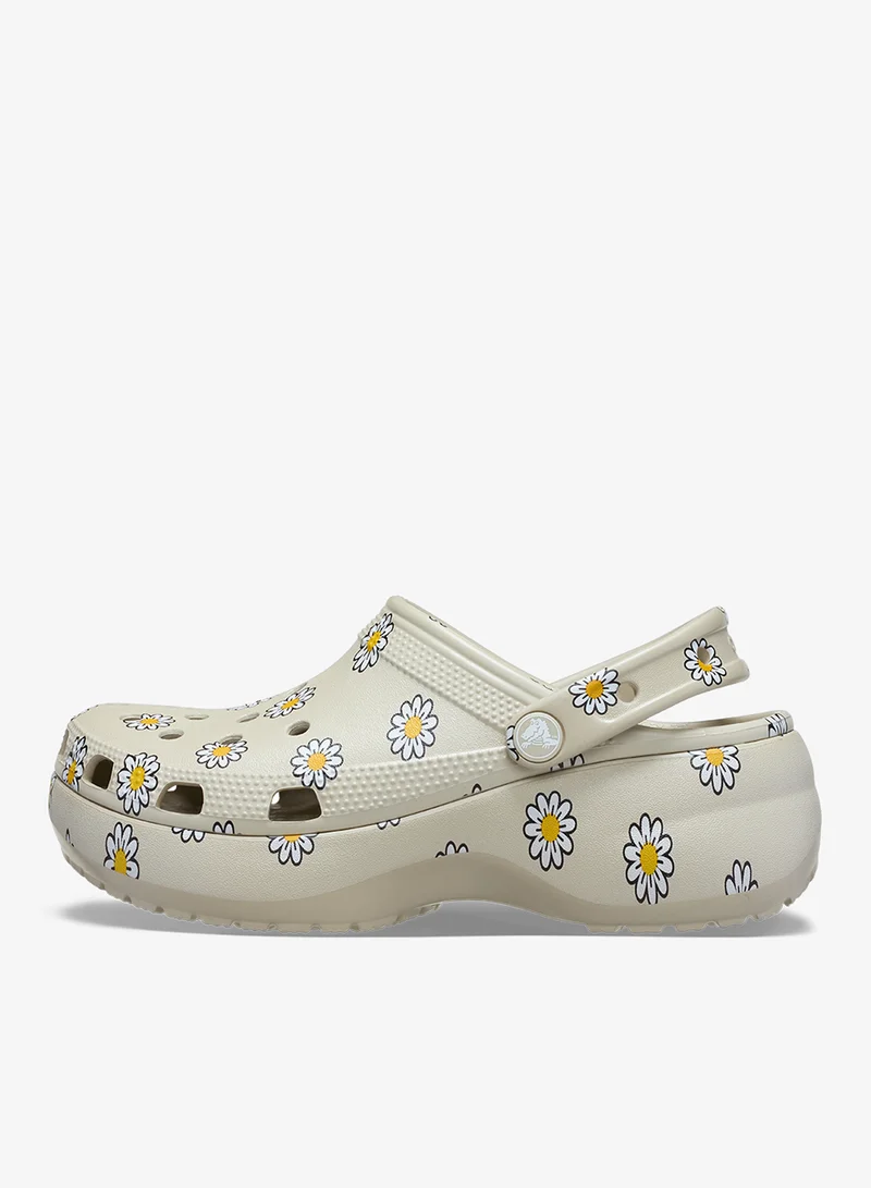 crocs Classic Platform Floral Clog Sandals