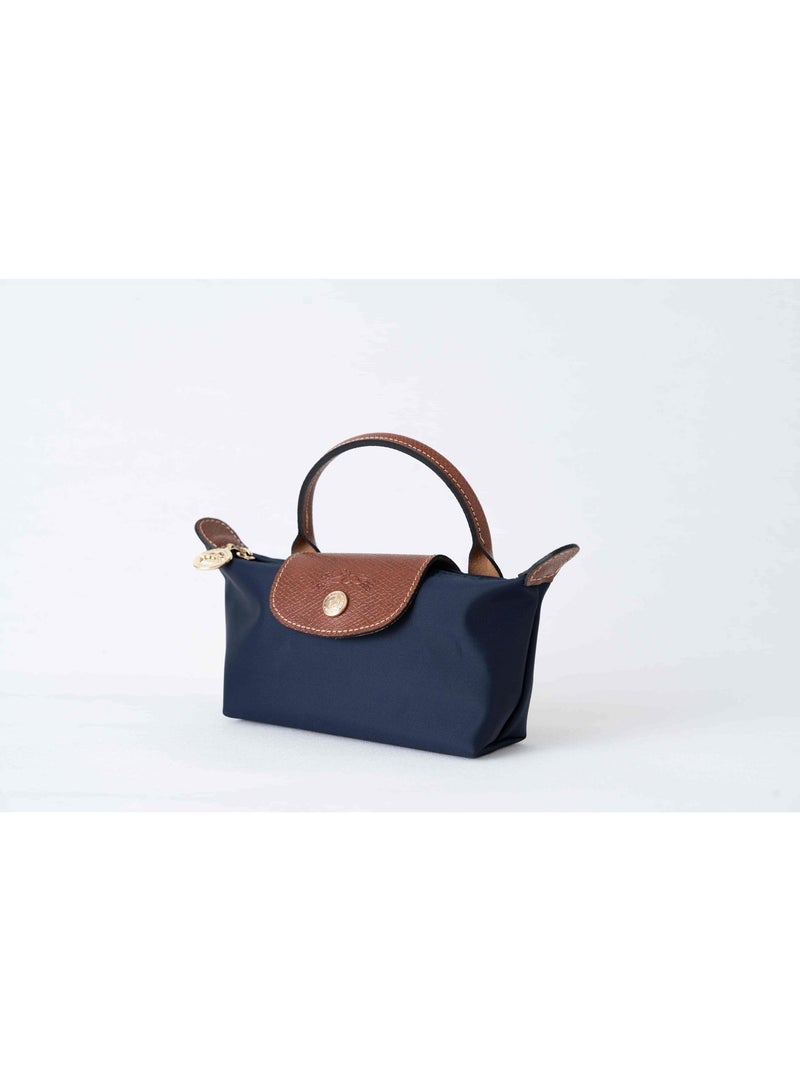 Longchamp French Longchamp Women's classic fashion versatile mini makeup bag handbag shoulder bag handheld small bag Mini Navy Classic - Image 4