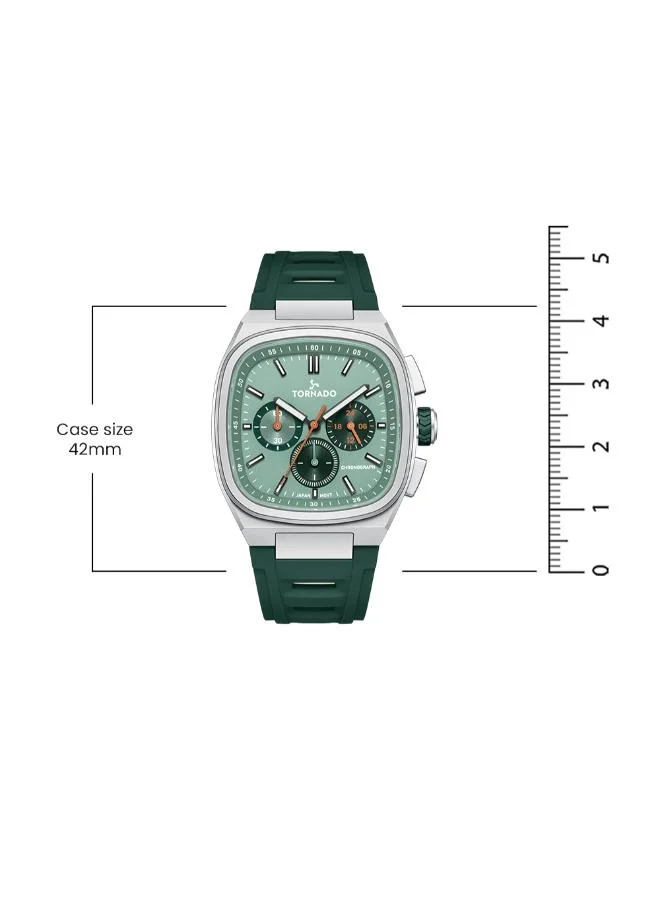 Tornado  Men's Rubber Strap Chronograph Watch T26102-SRGG - 42mm mm for Men | Best Price UAE