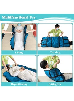 Generic Positioning Bed Pad With Handles Hospital Sheets Transfer Board Belts Patient Lift Elderly Assistance Incontinence Mattress Sheets For Turning Lifting Repositioning Washable Underpads 48 X 40  - Image 4