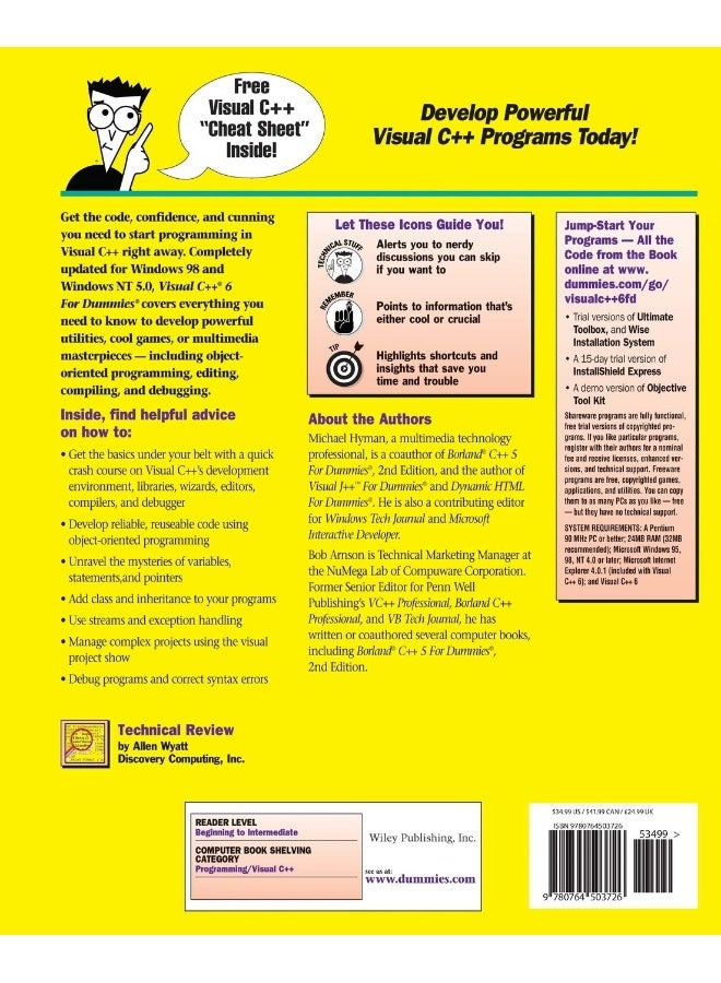 Visual C++ 6 For Dummies w/CD - Image 2