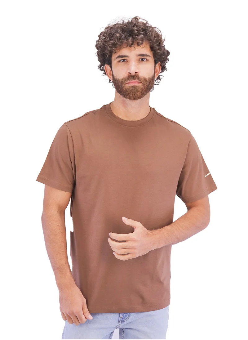 جيوردانو Men's Cotton Jersey Crew Neck  Slim Fit Tee