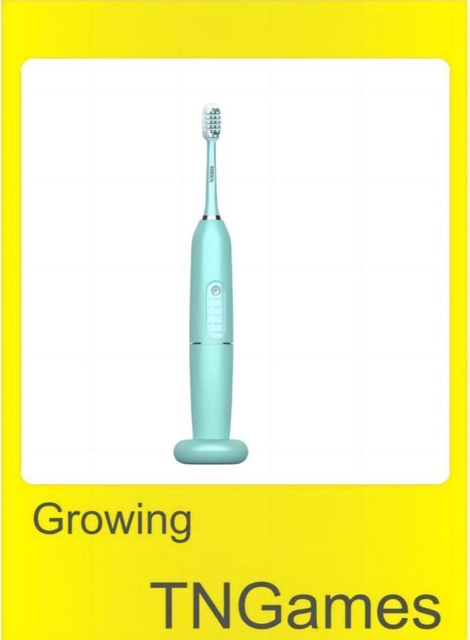 TNGames Wireless Electric Toothbrush, Ultrasonic Tooth Washer And Wireless Charging Tooth Cleaner Wave Tooth Cleaning ,Not Hurt Gums ,Remove Dental Calculi ,5 Modes ,Green  - Image 1