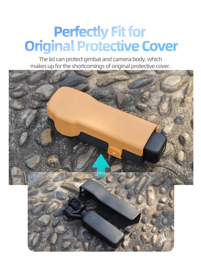 SUNNY LIFE Colorful Protective Lid for DJI OSMO Pocket 3,Silicone Protective Case Cover, Tempered Glass Screen Protector, Lens Protector - Image 3