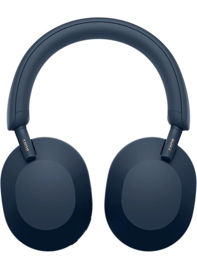 Sony Corporation سماعات سوني WH-1000XM5 المتميزة لإلغاء الضوضاء، مُحسّن تلقائي لإلغاء الضوضاء، بطارية تدوم 30 ساعة، تحكم صوتي أليكسا، أزرق منتصف الليل - Image 3