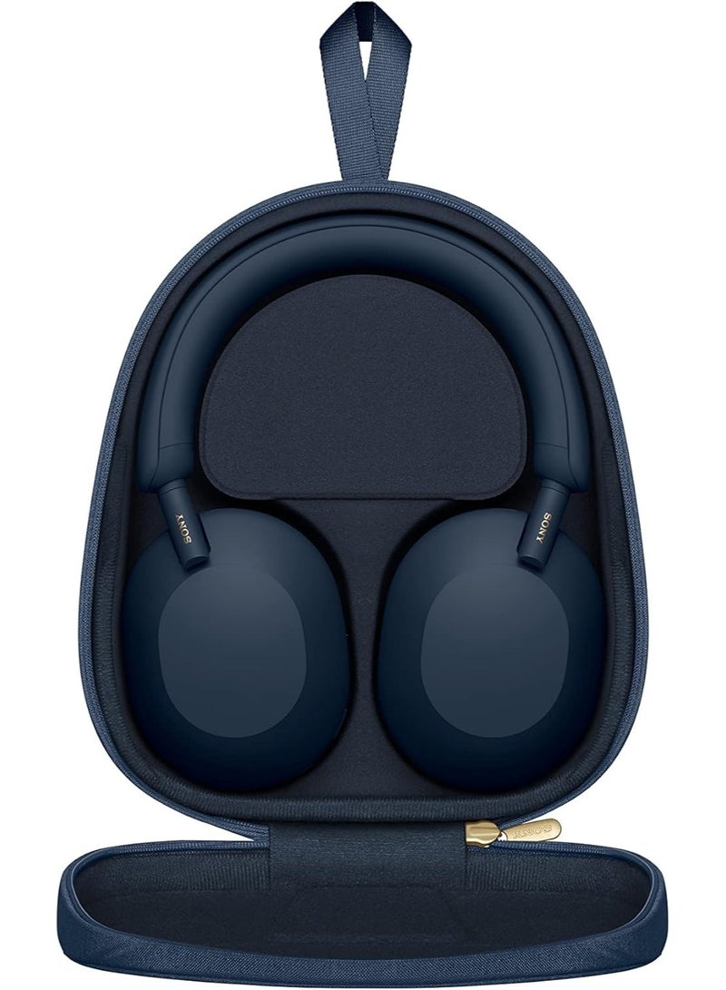 Sony Corporation سماعات سوني WH-1000XM5 المتميزة لإلغاء الضوضاء، مُحسّن تلقائي لإلغاء الضوضاء، بطارية تدوم 30 ساعة، تحكم صوتي أليكسا، أزرق منتصف الليل - Image 2