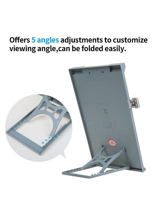 JIELISI - A4 Reading Holder Desktop Document Holder With Adjustable Clip Document Reading Stand For Office/School/Home - Image 1
