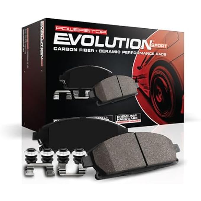 rayihni Power Stop Z231474 Z23 Evolution Sport CarbonFiber Ceramic Front Brake Pads - Image 2