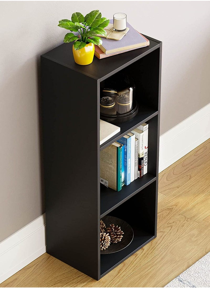 MODERN HOME Bookcase and accessory Display Unit of wood 3Tier Black  - Image 3