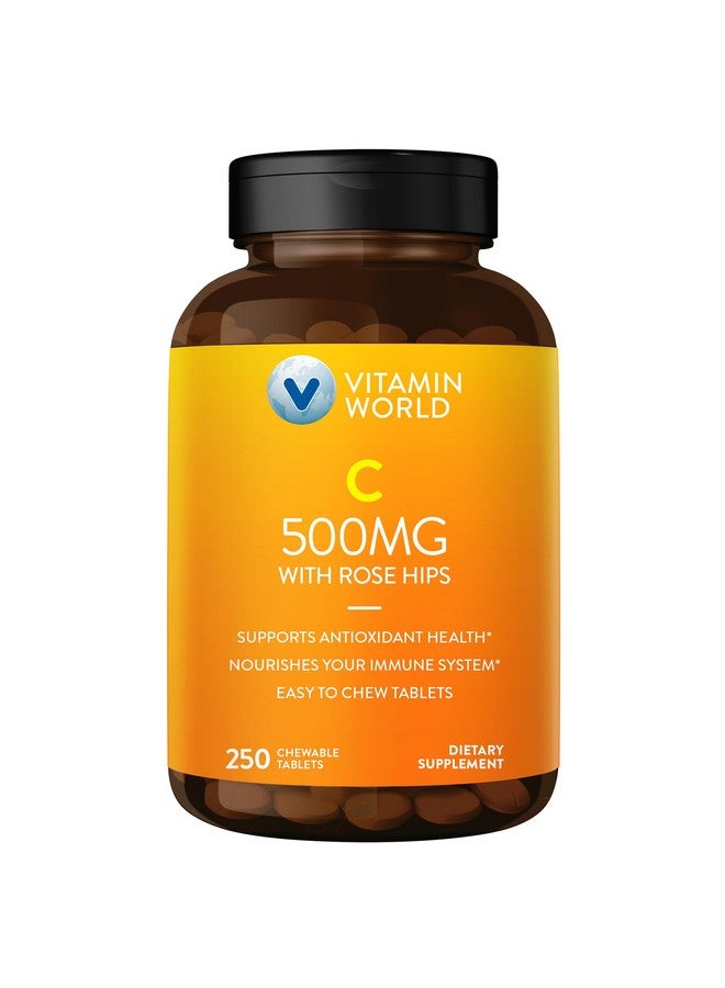 Vitamin World Vitamin C 500 mg with Rose HIPS Natural Orange Flavor, 250 Tablets - Image 1