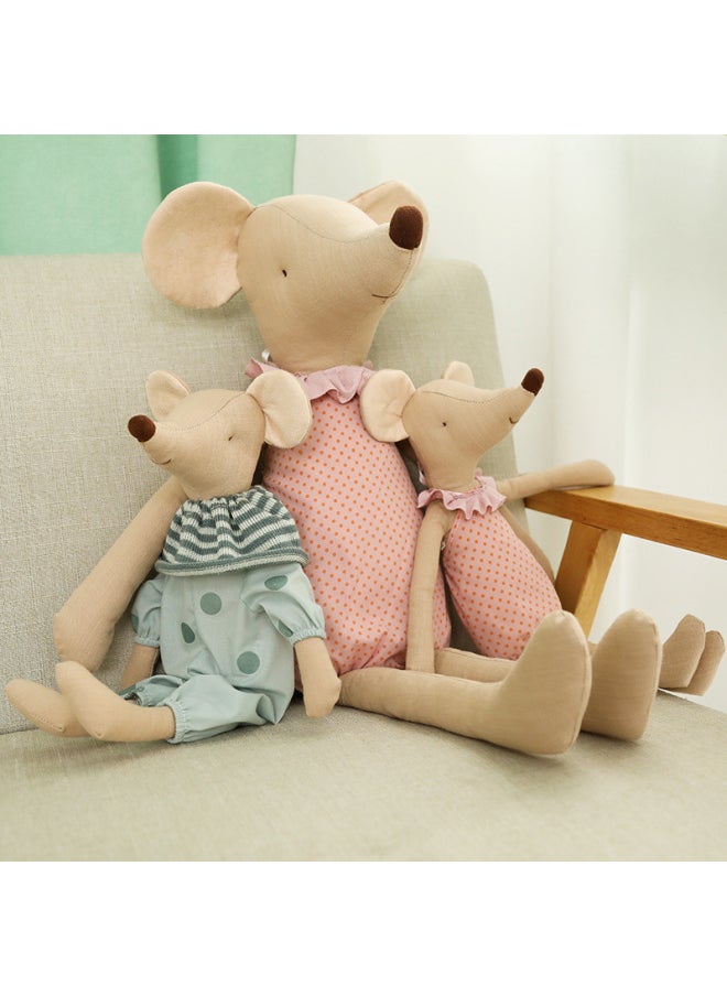 Ins Creative Dressing Mouse Plush Toy Doll Year Of The Rat Mascot Company Annual Meeting Gift Wholesale-Color:Green-Height:60cm