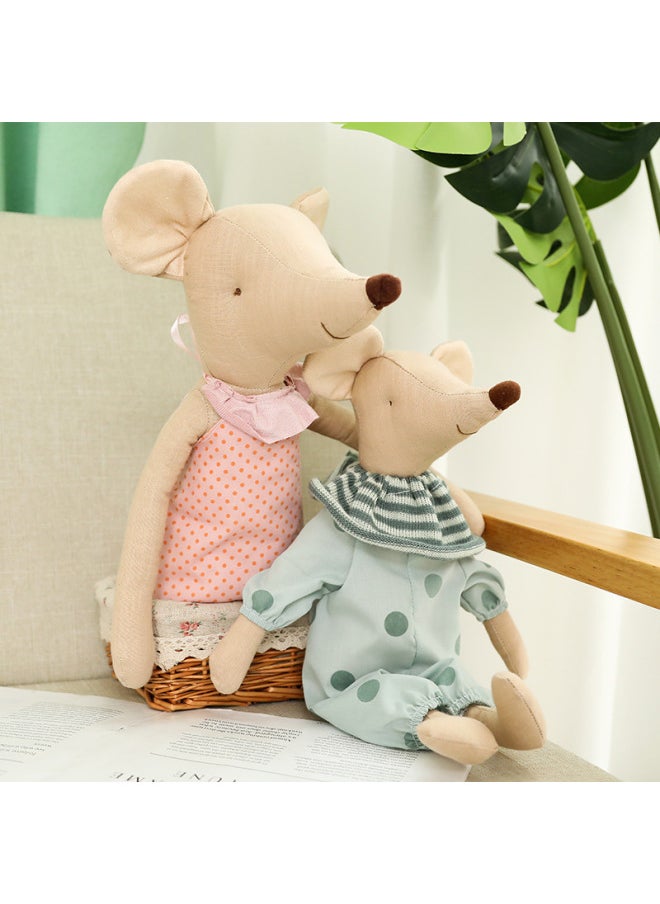 Ins Creative Dressing Mouse Plush Toy Doll Year Of The Rat Mascot Company Annual Meeting Gift Wholesale-Color:Green-Height:60cm
