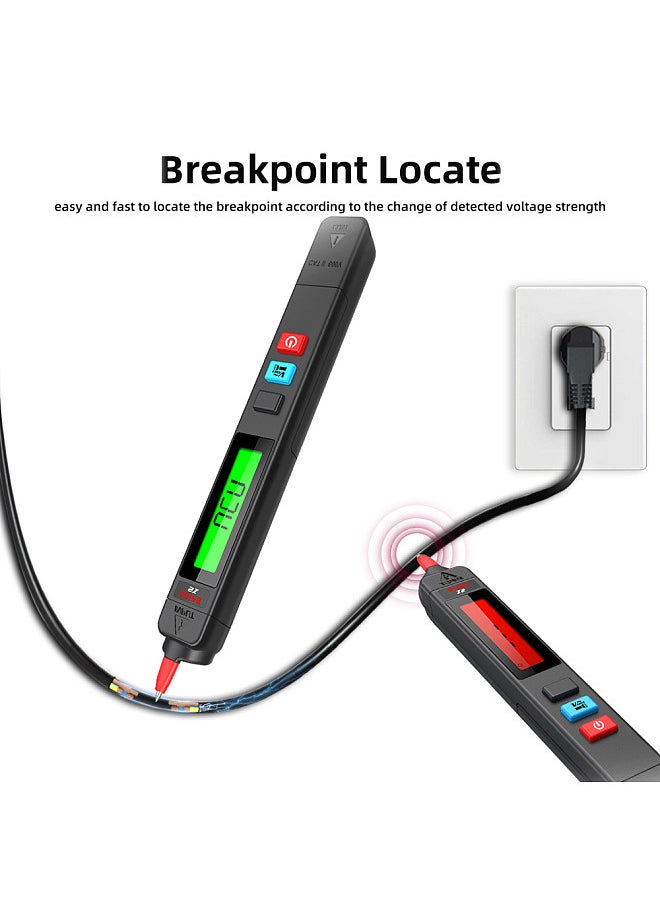 BSIDE - Digital AC Voltage Tester Leakage Detector Electric Leakage Detect Pen 0-300V Non-contact Circuit Continuity Test Pen Live Wire Check with Backlight Display - Image 1