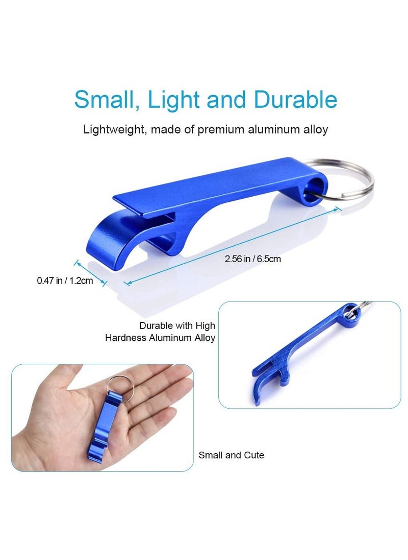 KASTWAVE - 6PCS Colorful Bottle Openers, Premium Metal Keychain Bottle Opener, Beverage Bottle Opener for Men, Women, Small and Practical, Easy to Carry, Open the Lids of Bottle Easily - Image 1