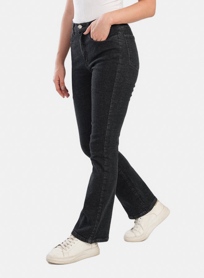 Carina Classic Cotton Flare Jeans - Image 3