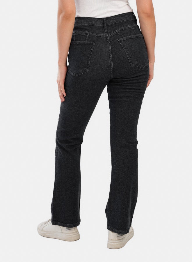 Carina Classic Cotton Flare Jeans - Image 2