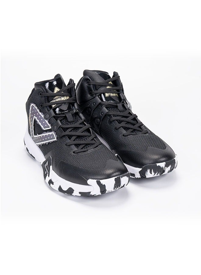 PEAK ASPIRE 1.0 Men's Basketball Shoes Enhanced with P-Motive Technology- Black  - Image 4