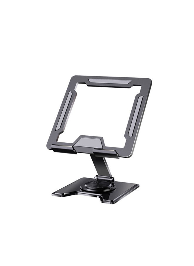 Generic - 2025 Notebook Flat Bracket Rotatable Folding Pad High Alloy Cooling Rack Rotating Monitor Lifting Rack-Color:261 Tablet Model [360 ° Rotate】black - Image 1